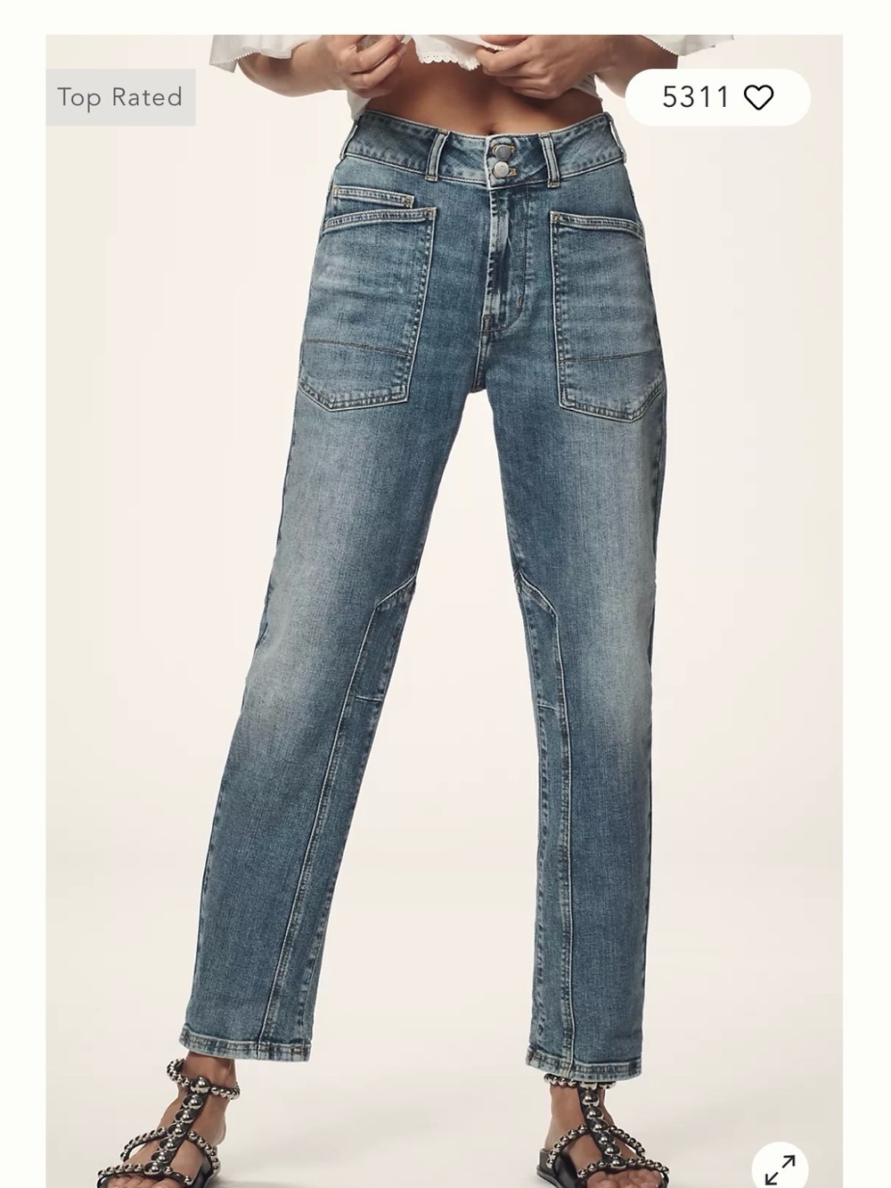 Pilcro Mid Rise Relaxed Jean - Picture 2 of 5
